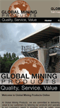 Mobile Screenshot of globalminingproducts.net