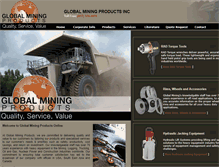 Tablet Screenshot of globalminingproducts.net
